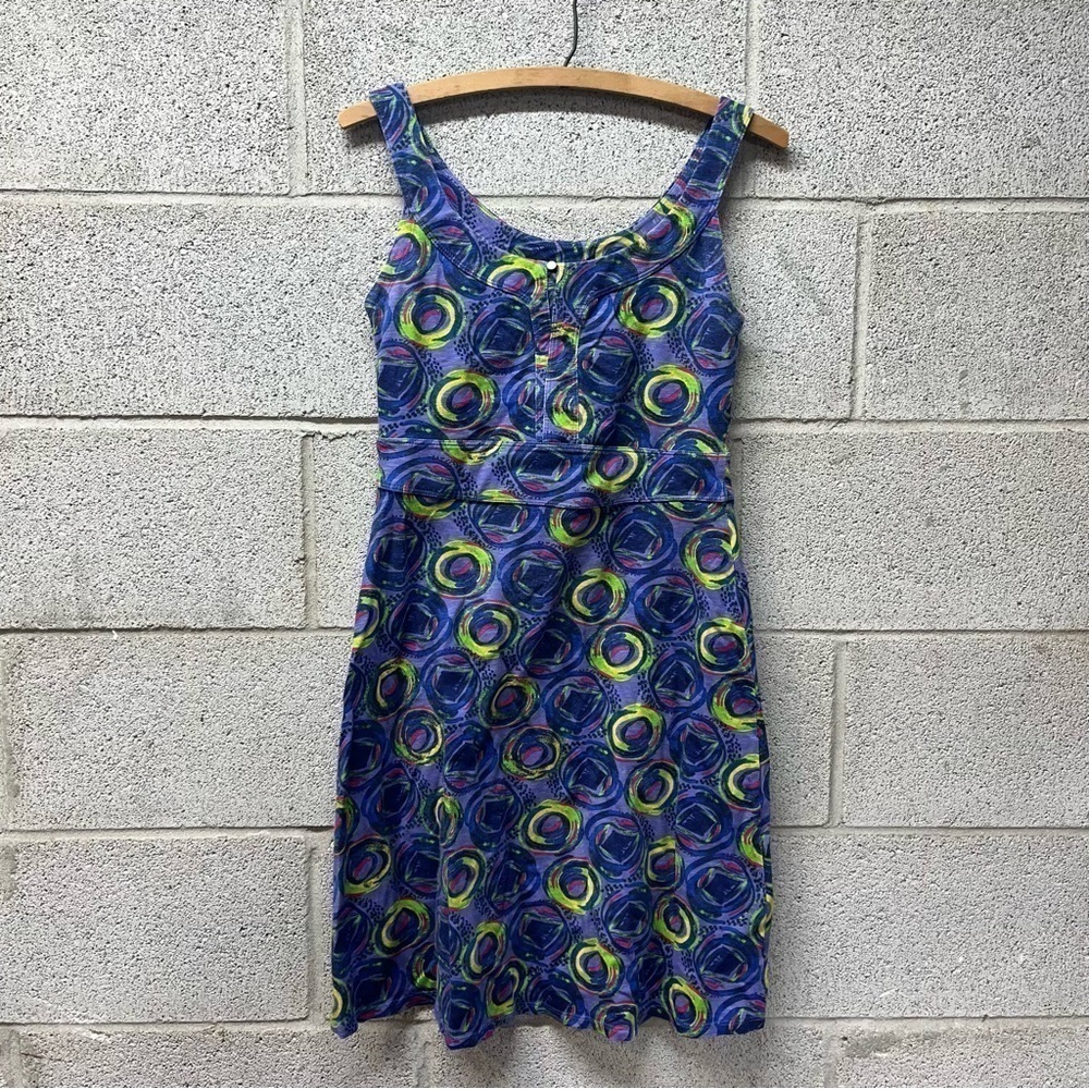 REI Cotton Blend Patterned Tank Dress